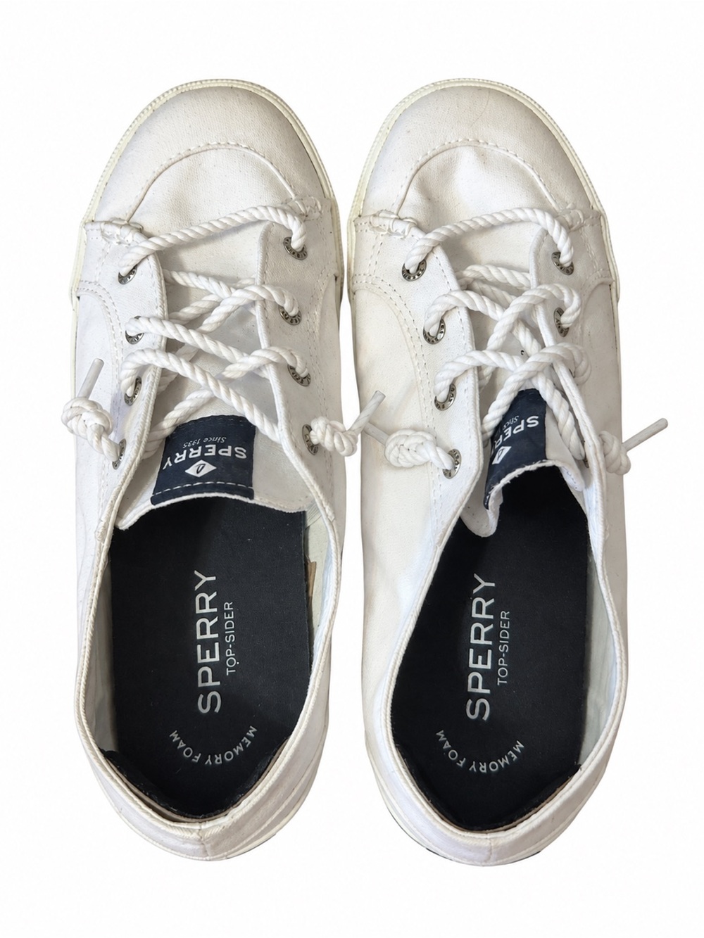 Sperry White Women's Boat Sneakers